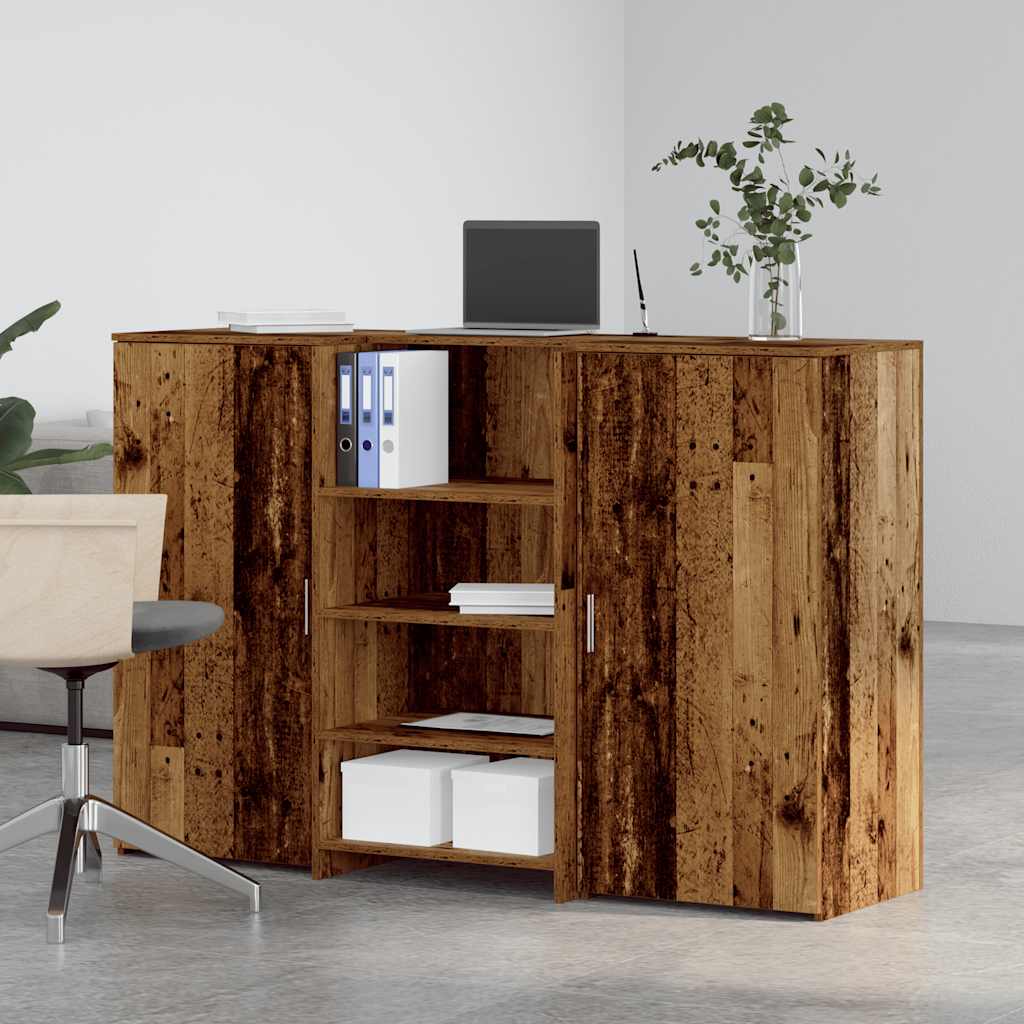 Banco Reception Legno Antico 155x50x103,5 cm Legno Multistrato