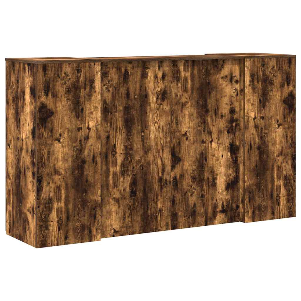Banco Reception Rovere Fumo 180x50x103,5cm in Legno Multistrato | homemem39