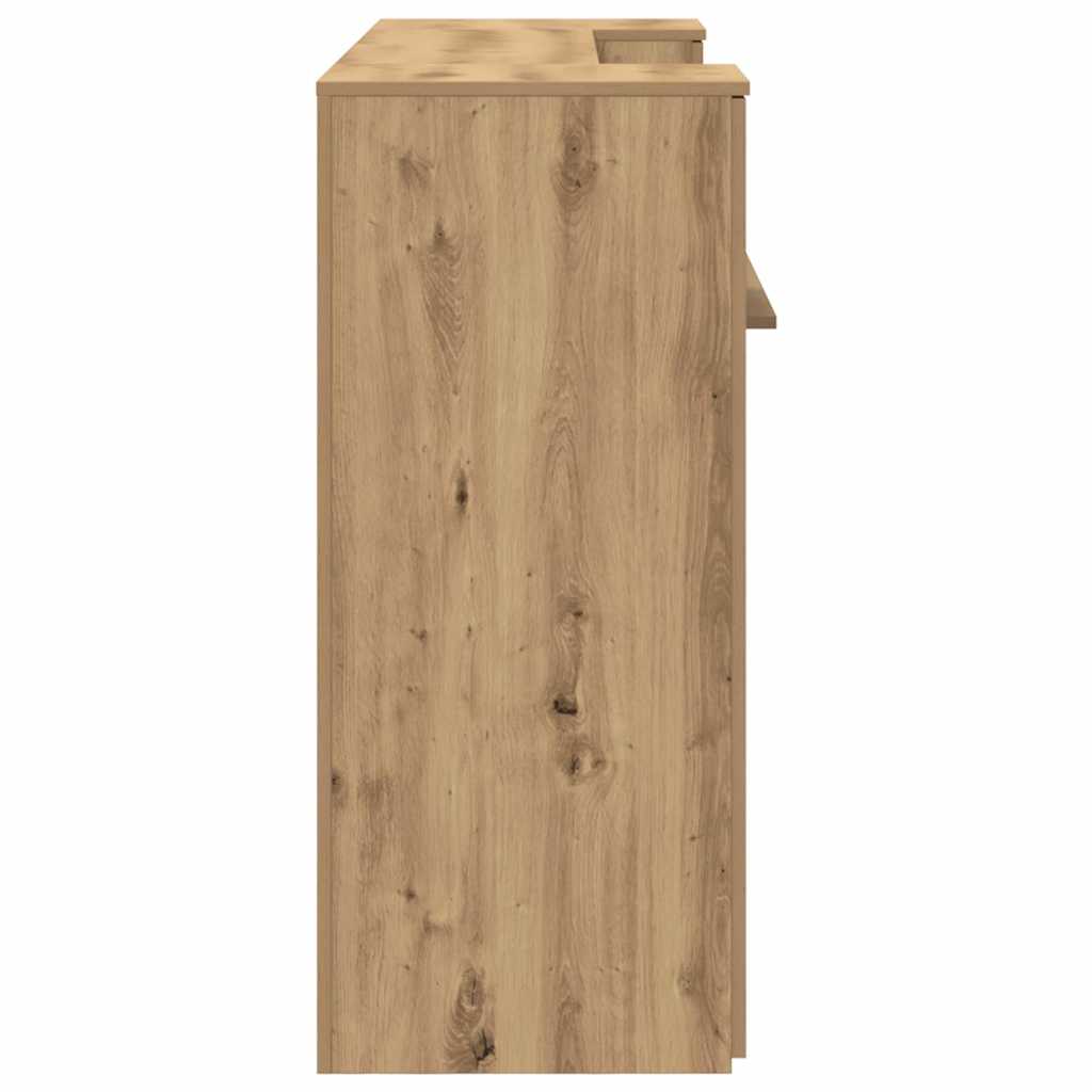 Banco Reception Rovere Artigianale 180x50x103,5cm in Truciolato - homemem39