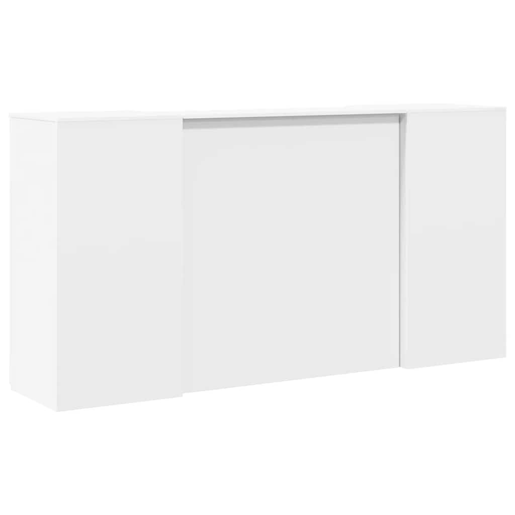 Banco Reception Bianco 200x50x103,5 cm in Legno Multistrato | homemem39