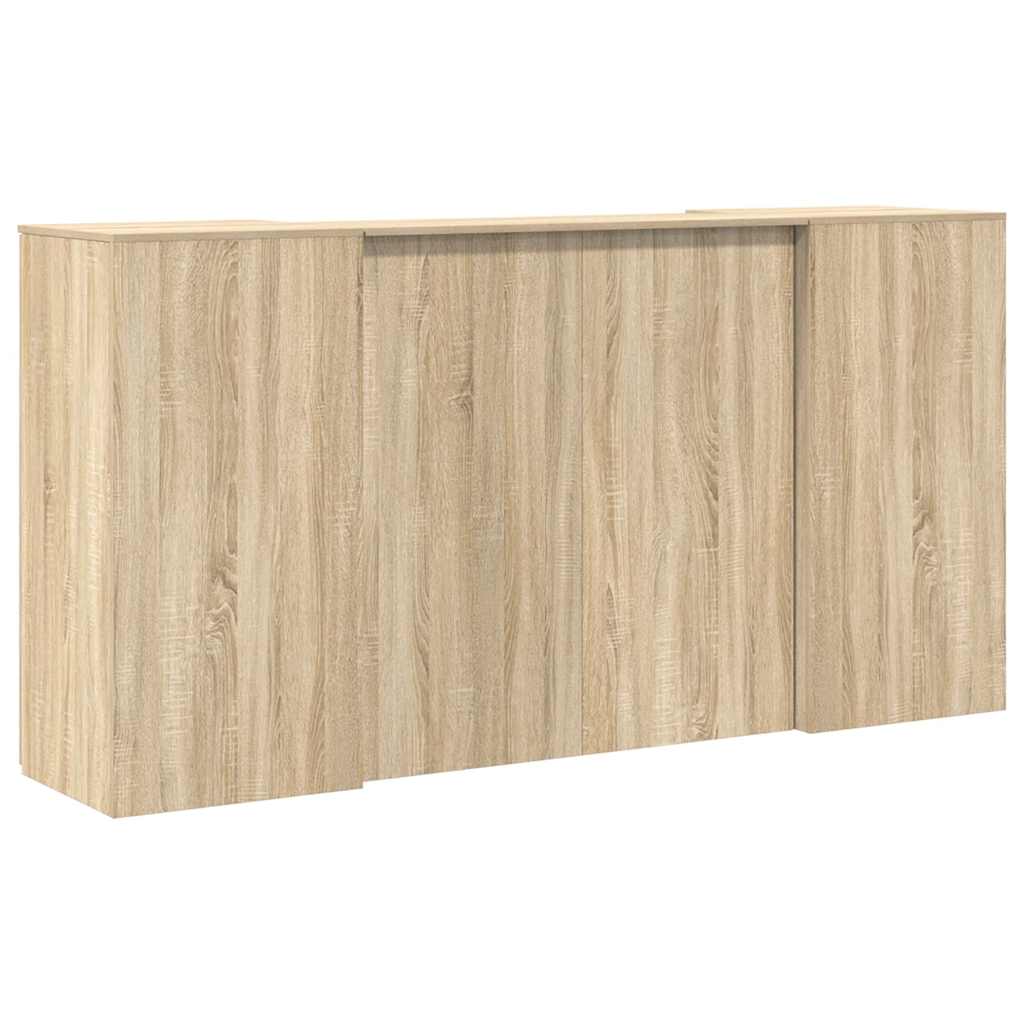 Banco Reception Rovere Sonoma 200x50x103,5 cm Legno Multistrato | homemem39