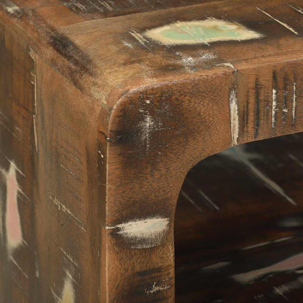 Unità TV 2 pcs Multicolore legno massello di riciclo