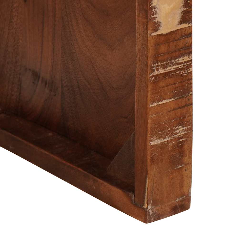Tavoli da annidamento 3 pcs legno massello di riciclo