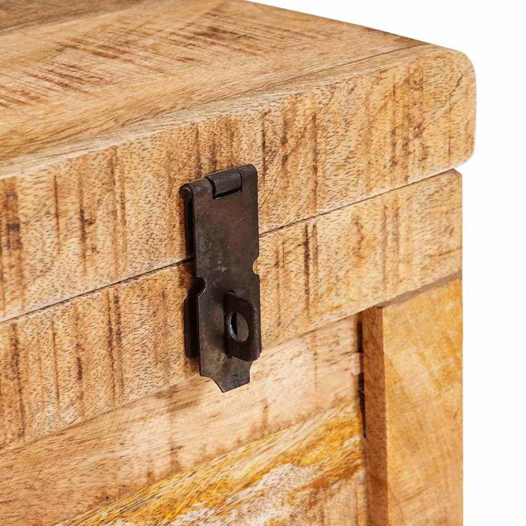 Scatola di Stoccaggio Marrone legno massello di mango