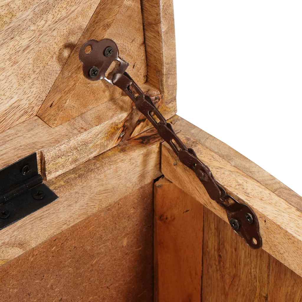 Scatola di Stoccaggio Marrone legno massello di mango