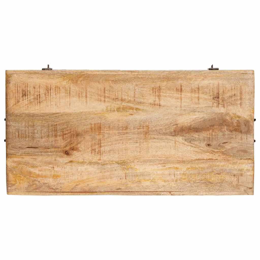 Scatola di Stoccaggio Marrone legno massello di mango