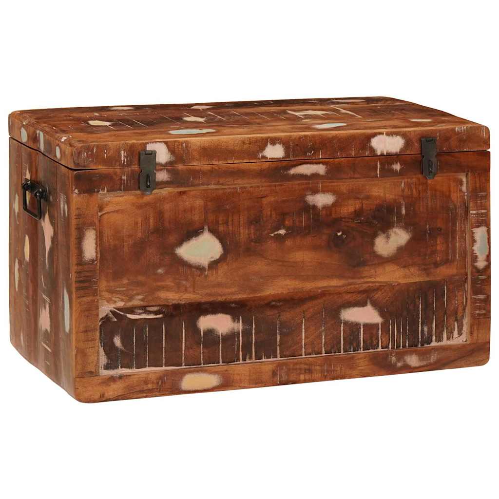 Scatola di Stoccaggio Multicolore legno massello di riciclo