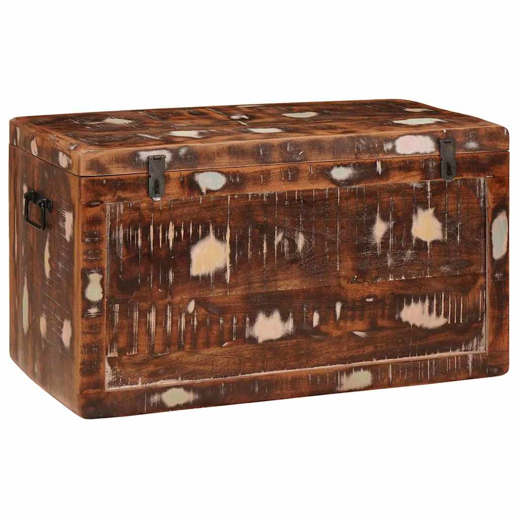 Scatola di Stoccaggio Multicolore legno massello di riciclo