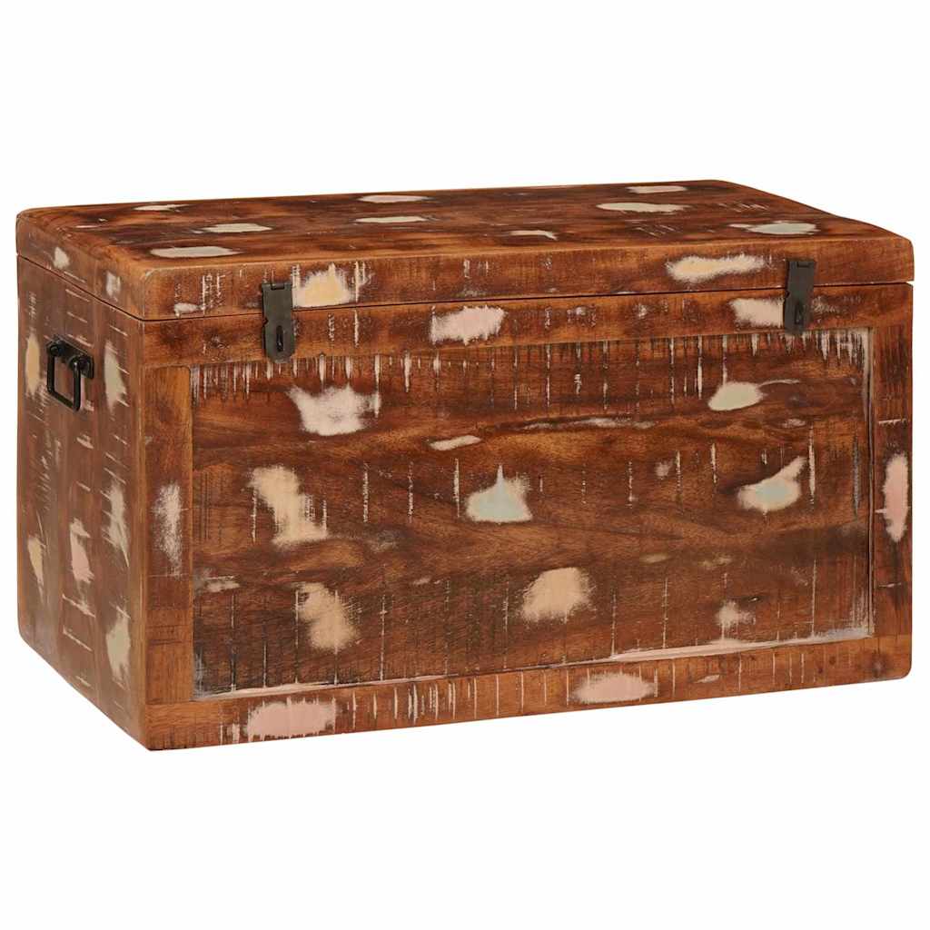 Scatola di Stoccaggio Multicolore legno massello di riciclo