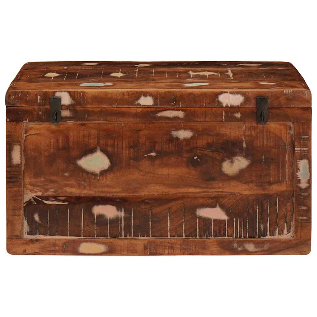 Scatola di Stoccaggio Multicolore legno massello di riciclo