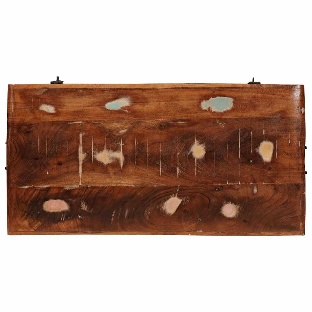 Scatola di Stoccaggio Multicolore legno massello di riciclo