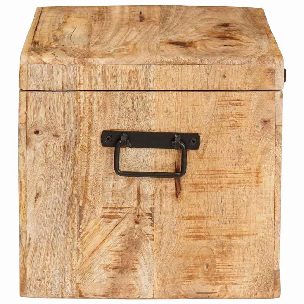 Scatola di Stoccaggio con archiviazione legno massello di mango