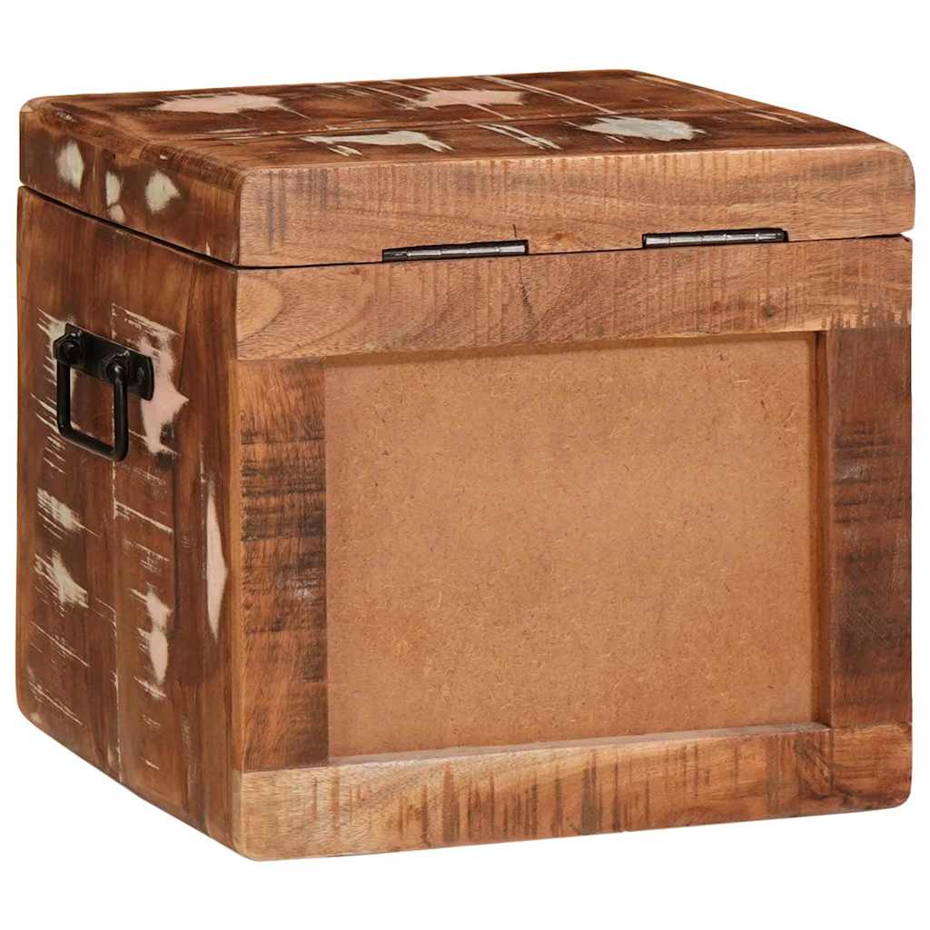 Scatola di Stoccaggio Multicolore legno massello di riciclo