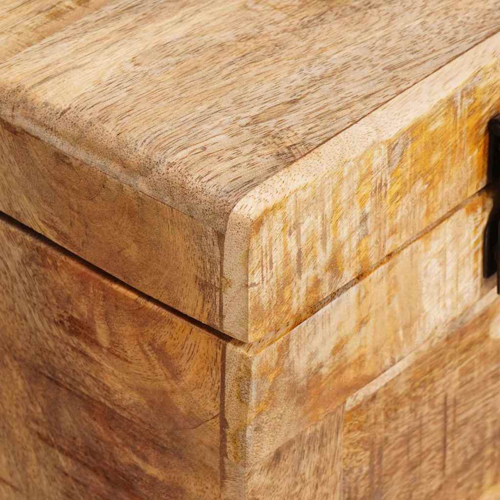 Scatola di Stoccaggio 70 x 35 x 40 cm legno massello di mango