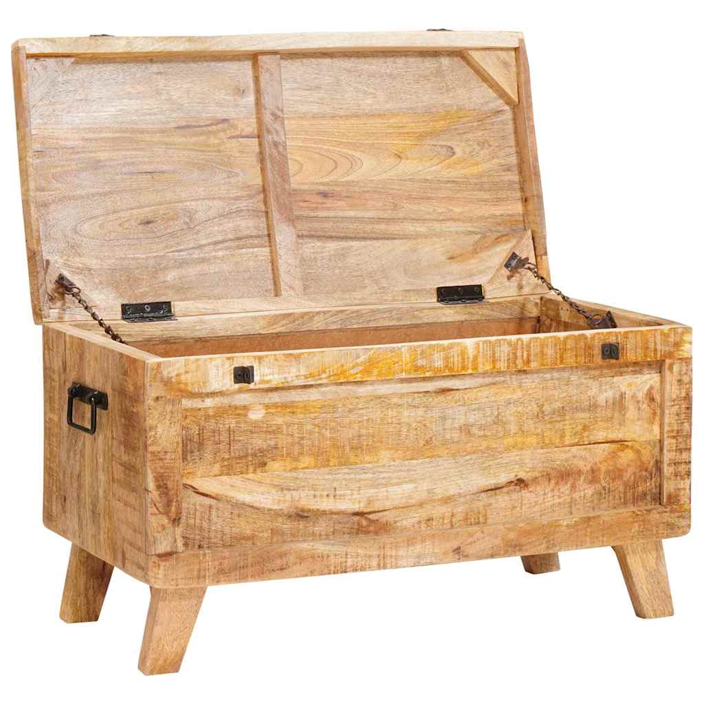 Scatola di Stoccaggio 70 x 35 x 40 cm legno massello di mango