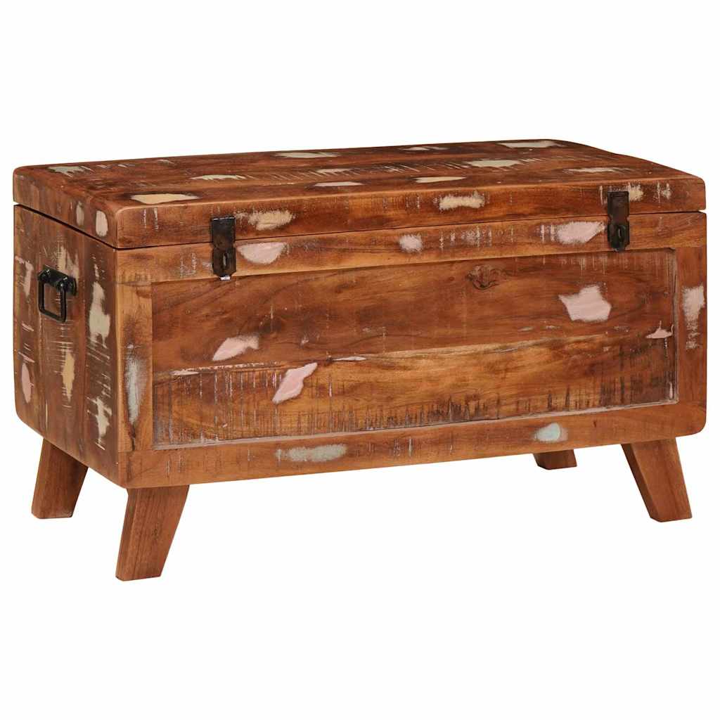 Scatola di Stoccaggio 70 x 35 x 40 cm legno massello di riciclo