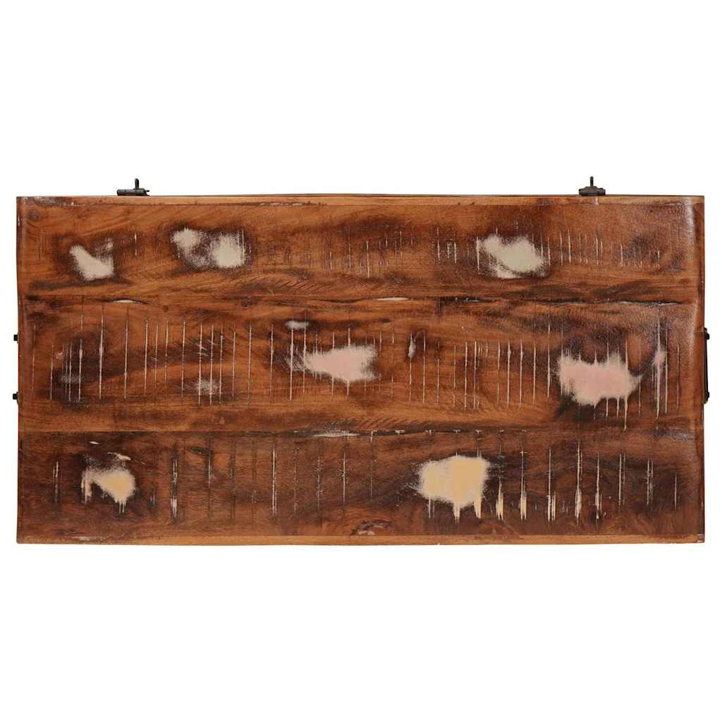 Scatola di Stoccaggio 70 x 35 x 40 cm legno massello di riciclo