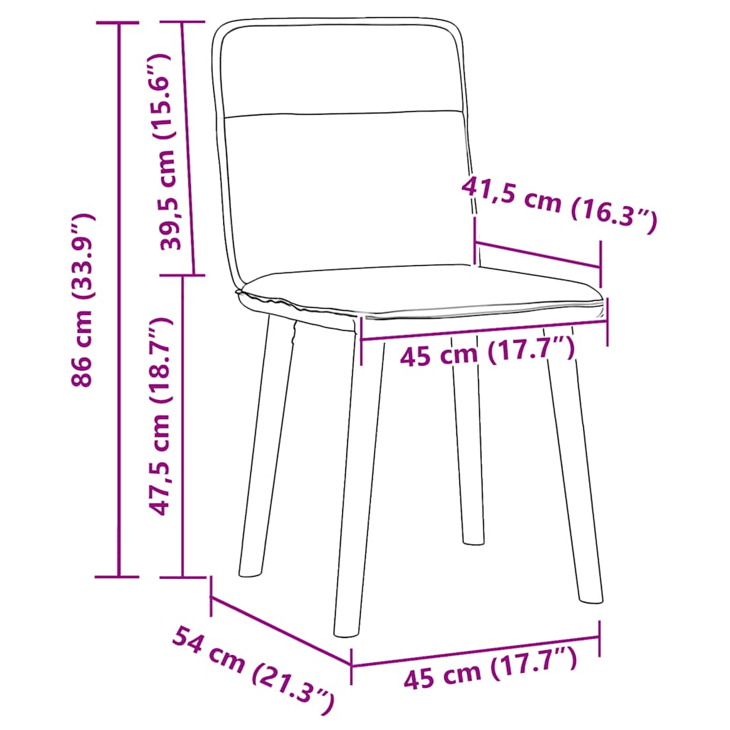 Sedie da Pranzo 2 pz Verde Scuro in Tessuto - homemem39