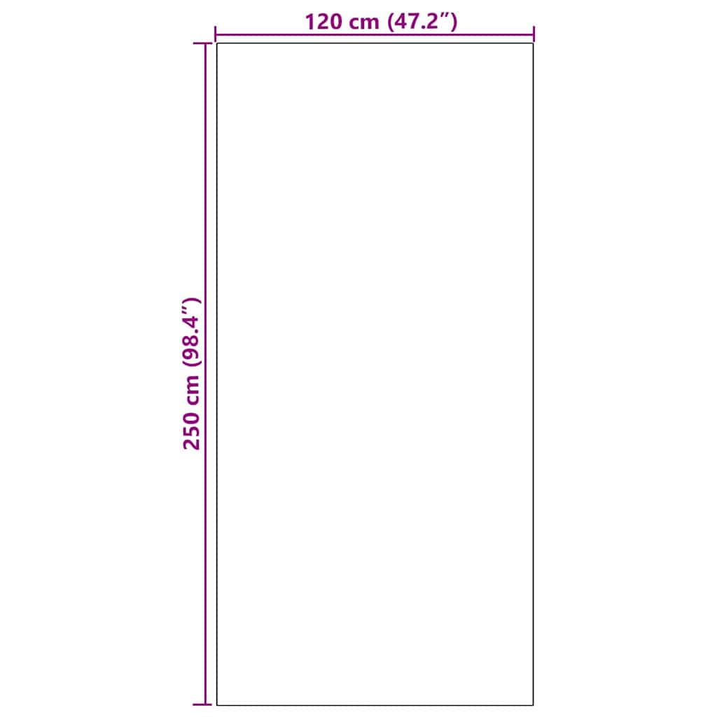 Tappetino Nero 120 x 250 cm 100% Poliammide | homemem39