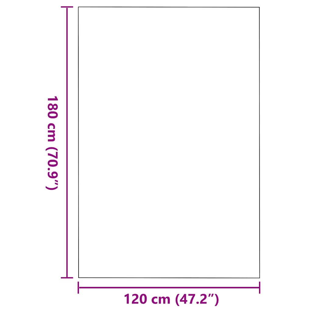 Tappetino Beige e Nero 120 x 180 cm 100% Poliammide