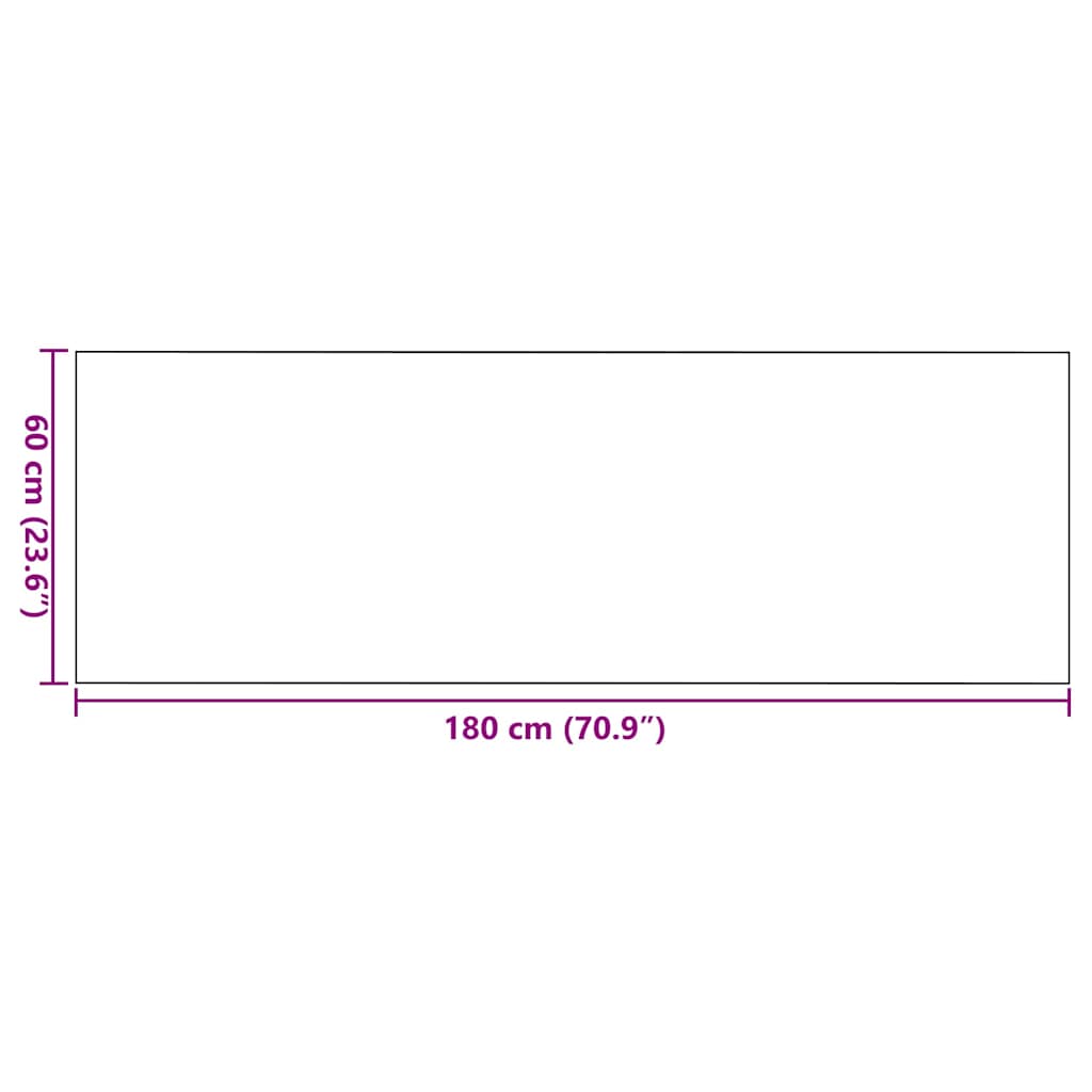 Tappetino Rosso e Nero 60 x 180 cm 100% Poliammide