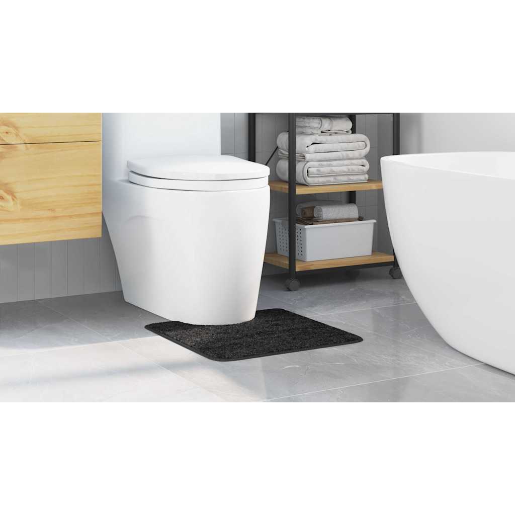 Tappeto da bagno Grigio scuro 50 x 50 cm Polipropilene