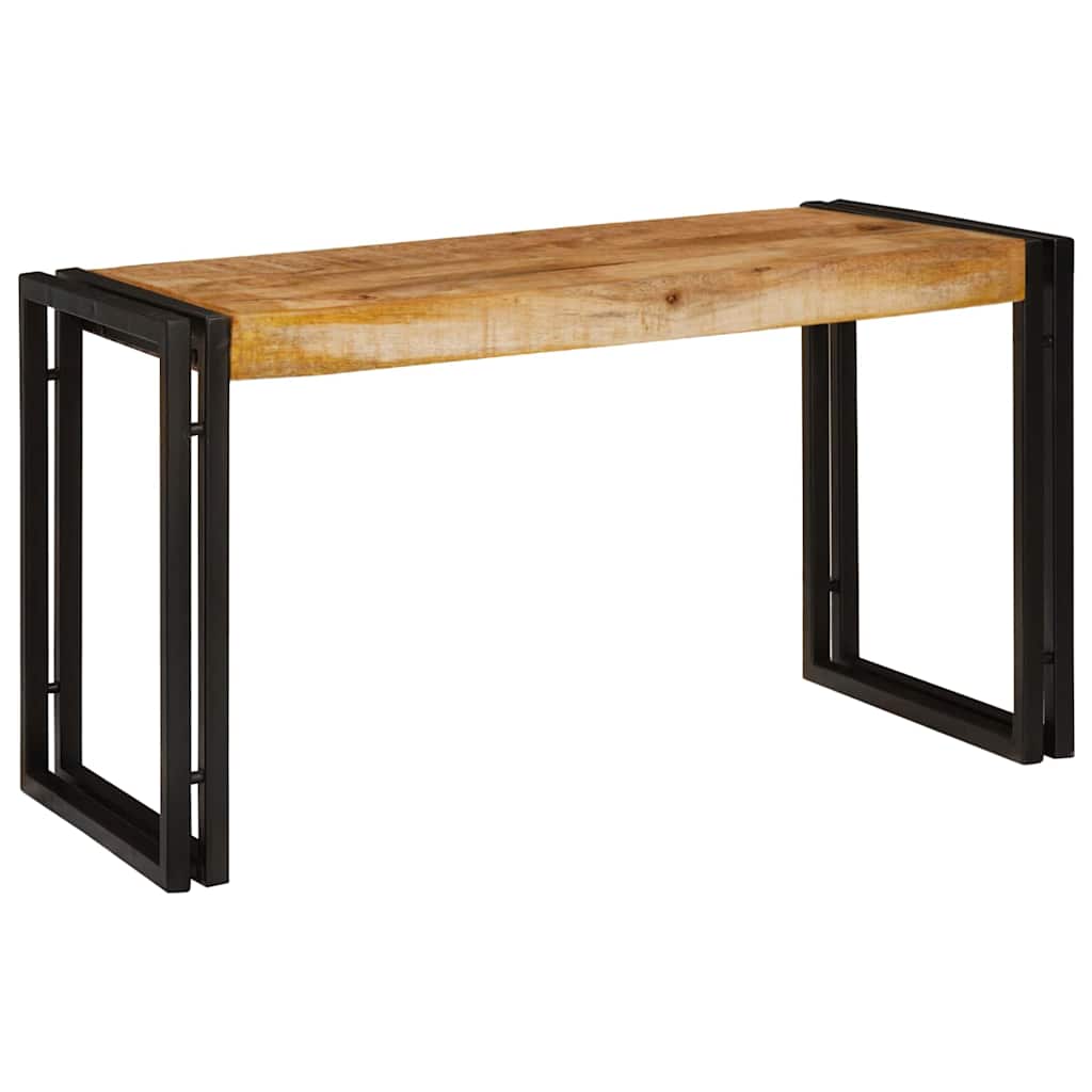 Tavolo Nesting 3 pcs Legno di mango grezzo solido e un metallo