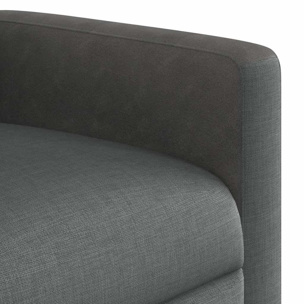 Poltrona Elettrica Reclinabile Grigio Scuro in Tessuto | homemem39