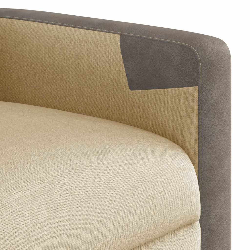 Poltrona Elettrica Reclinabile Crema in Tessuto | homemem39