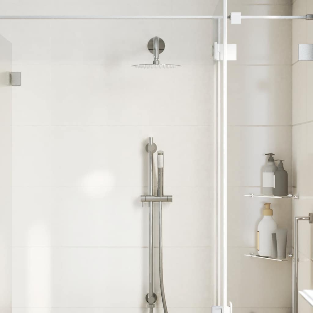 Testa Doccia a Pioggia in Acciaio Inox 304 20 cm Rotonda - homemem39