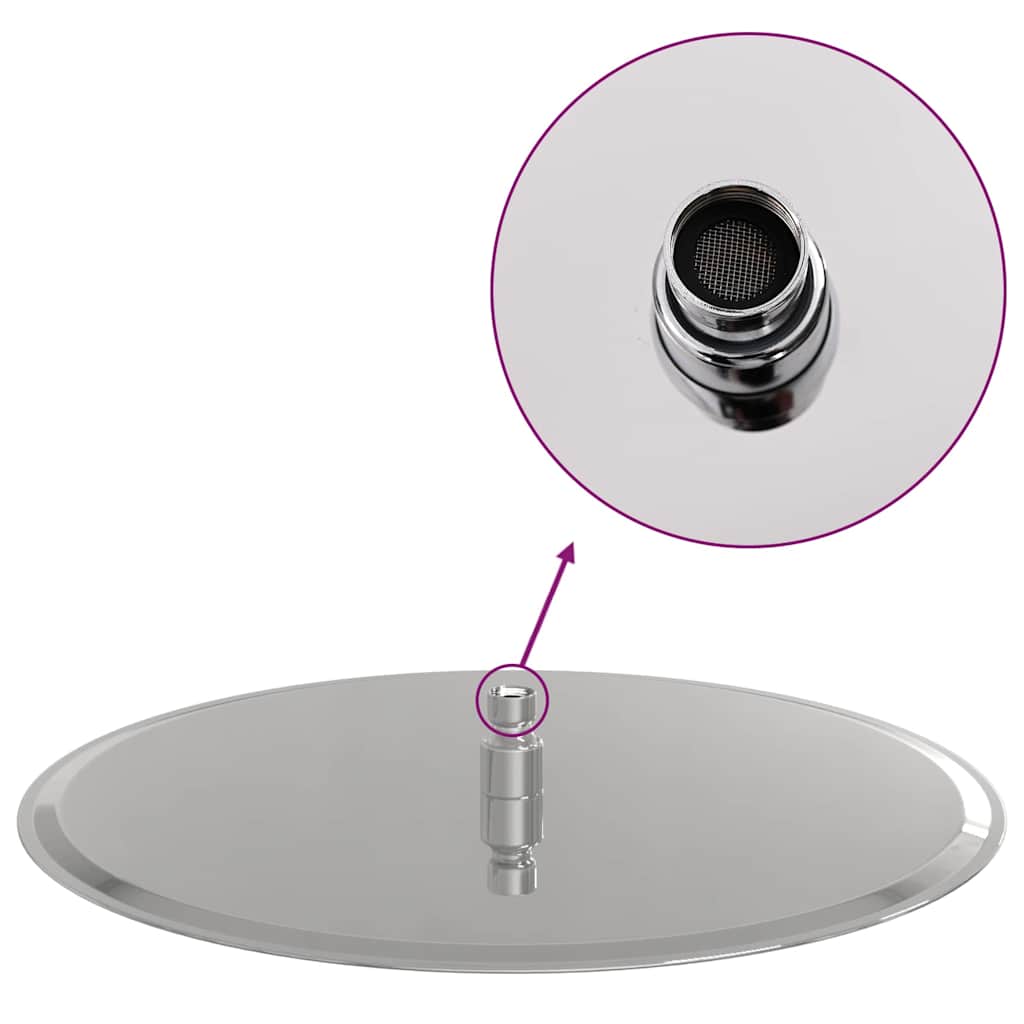 Testa Doccia a Pioggia in Acciaio Inox 304 40 cm Rotonda - homemem39