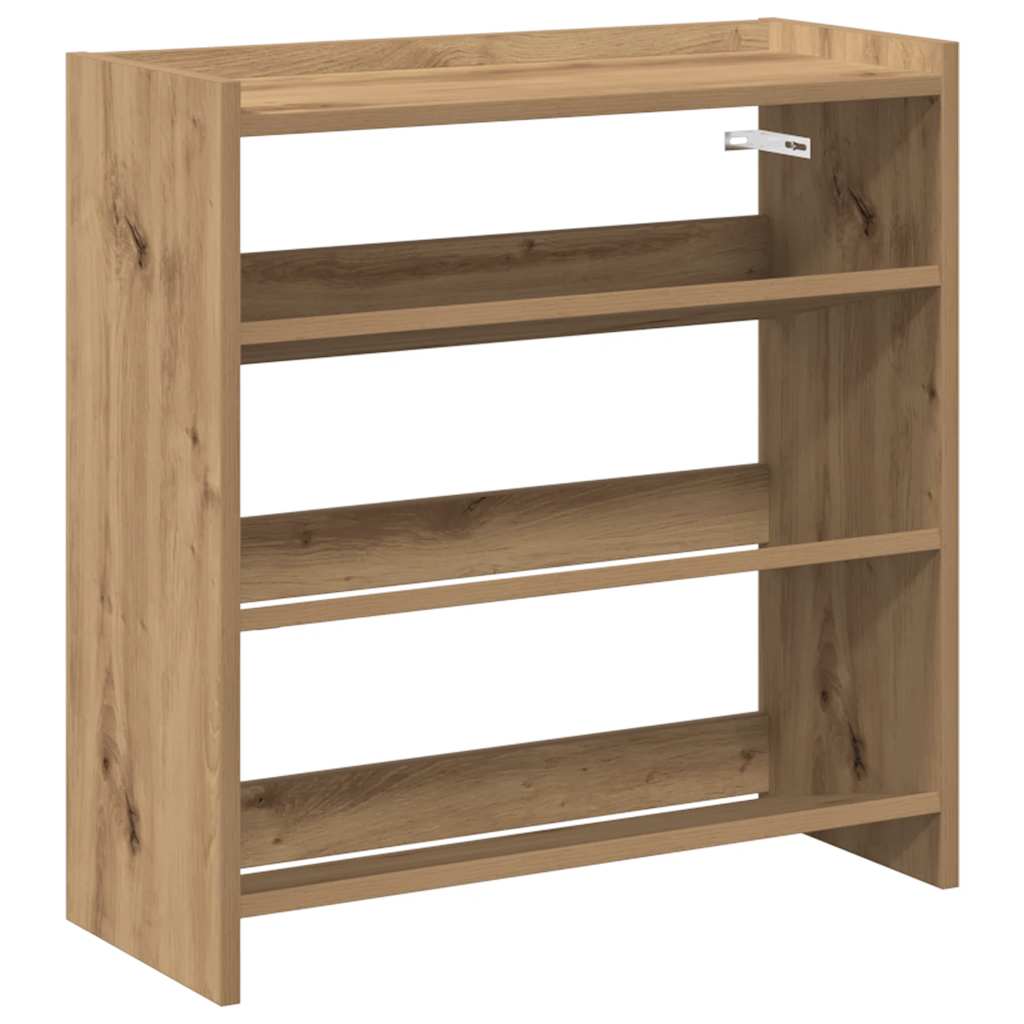 Scarpiera Rovere Artigianale 60x25x62 cm in Legno Multistrato
