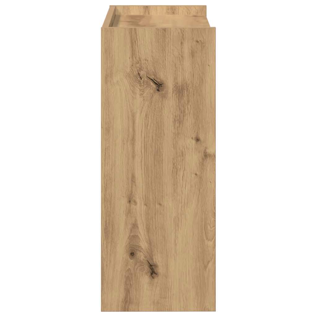 Scarpiera Rovere Artigianale 60x25x62 cm in Legno Multistrato