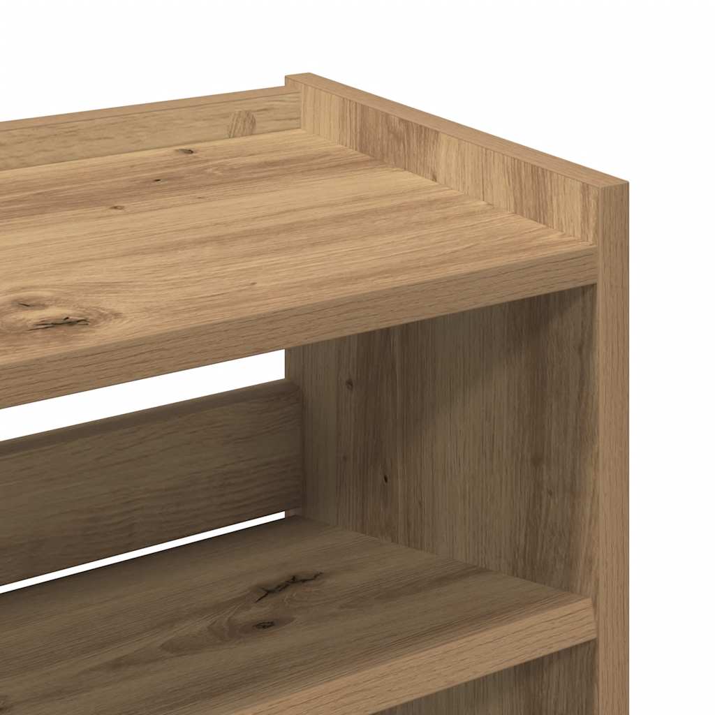 Scarpiera Rovere Artigianale 60x25x62 cm in Legno Multistrato