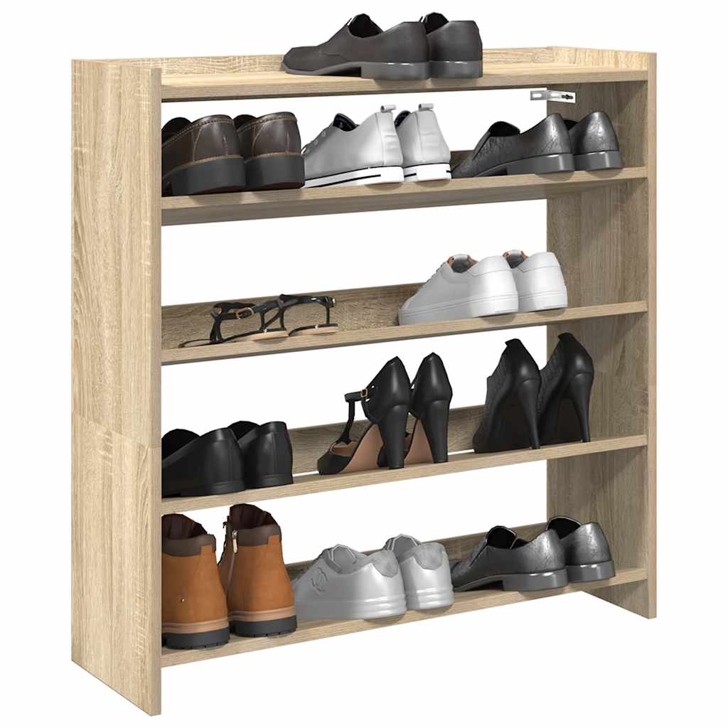 Scarpiera Rovere Sonoma 80x25x81 cm in Legno Multistrato - homemem39