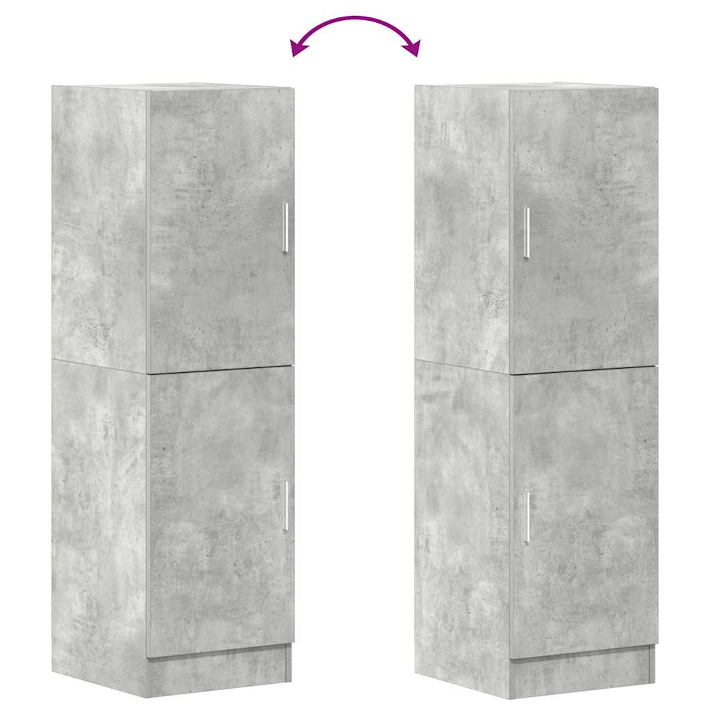 Mobile da Cucina Grigio Cemento 38x41,5x131,5 cm Legno - homemem39