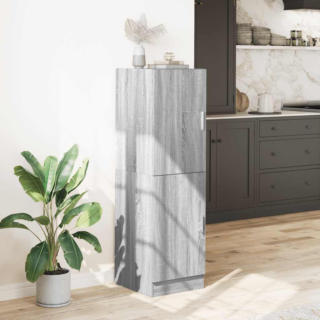 Armadietto Cucina Grigio Sonoma 38x41,5x131,5 cm in Legno - homemem39