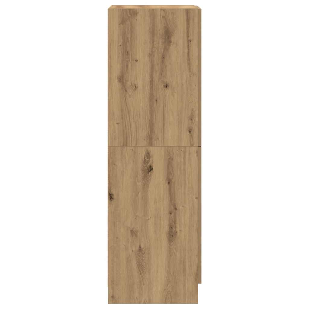 Armadietto Cucina Rovere Artigianale 38x41,5x131,5 cm in Legno - homemem39