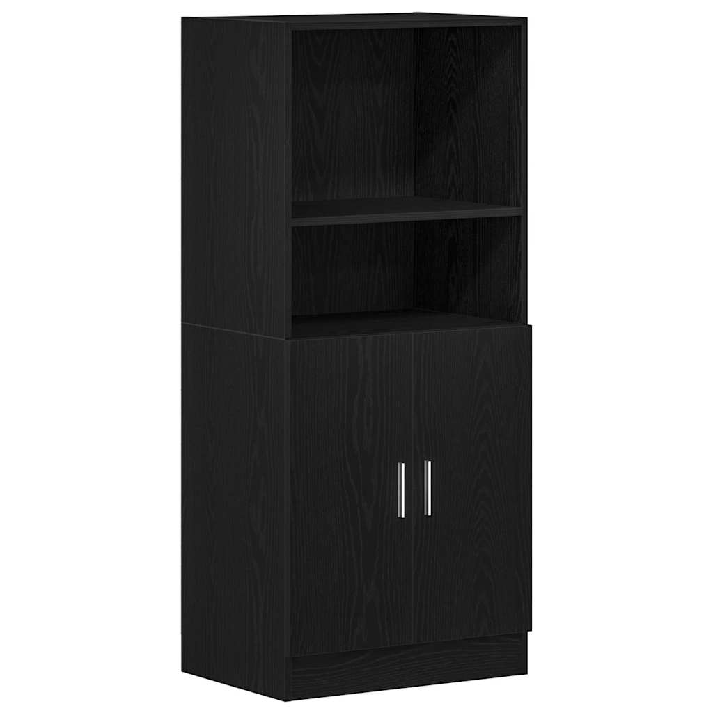 Mobile da Cucina Nero 57x41,5x131,5 cm in Truciolato - homemem39