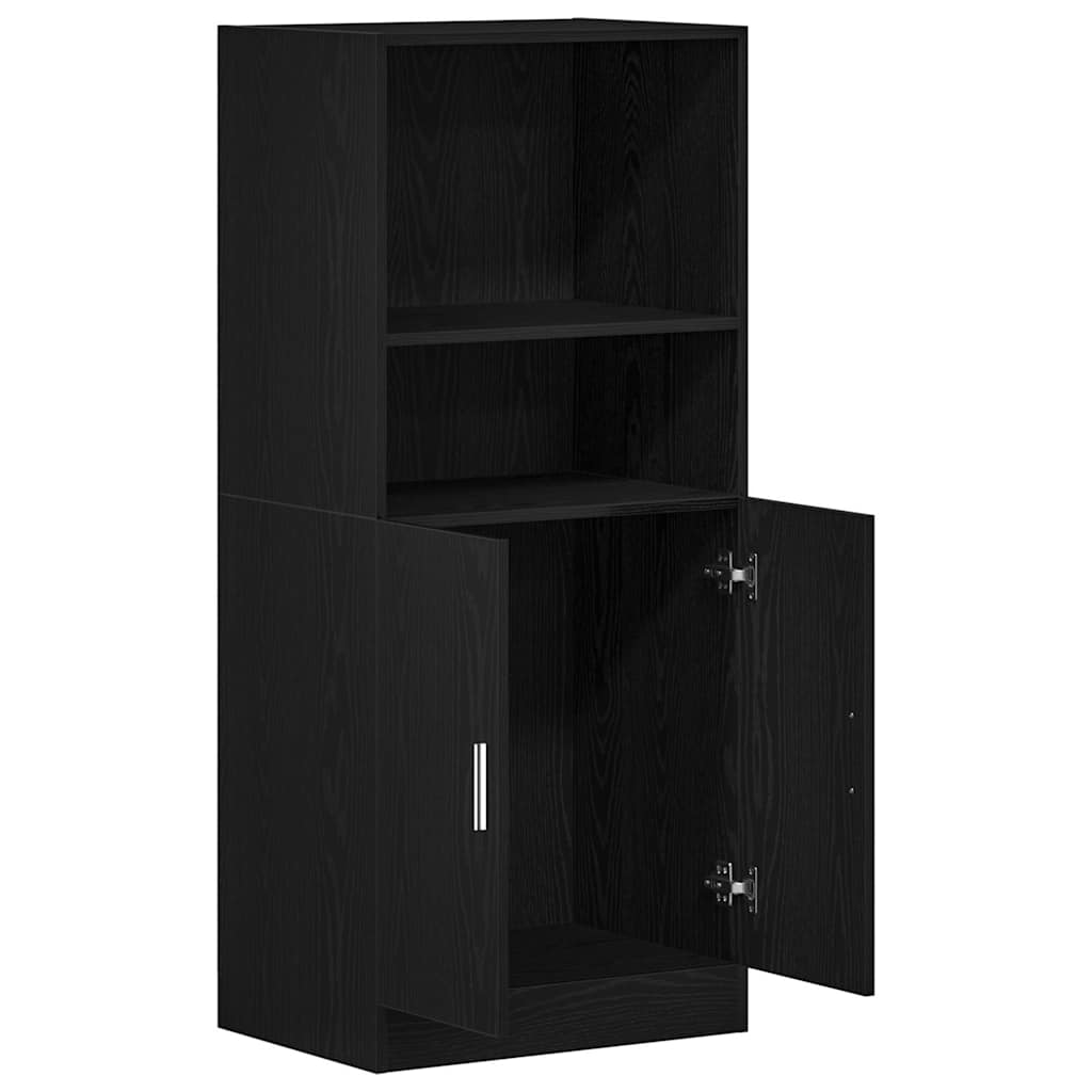 Mobile da Cucina Nero 57x41,5x131,5 cm in Truciolato - homemem39
