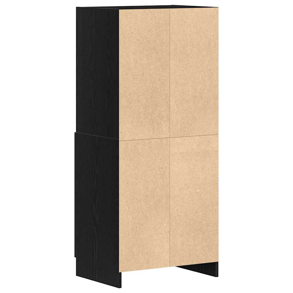 Mobile da Cucina Nero 57x41,5x131,5 cm in Truciolato - homemem39