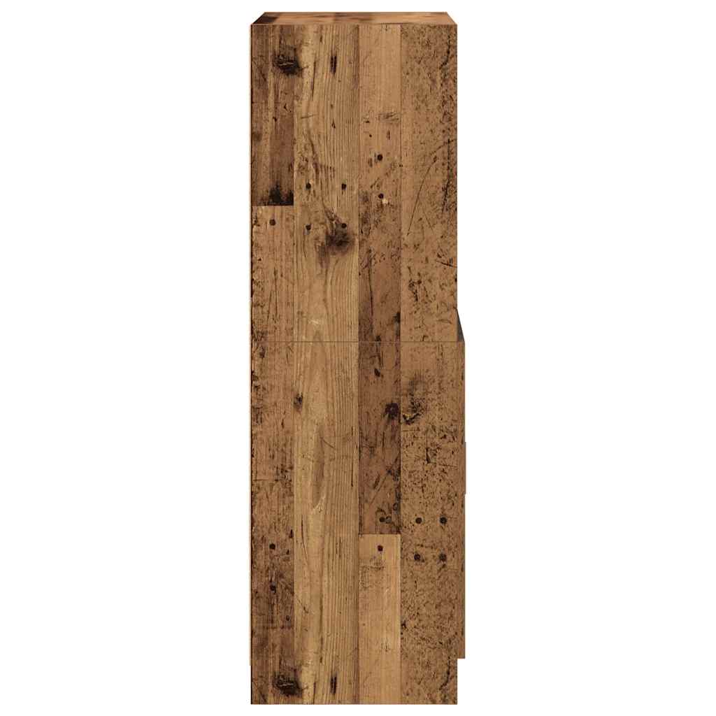 Armadietto Cucina Legno Antico 57x41,5x131,5 cm in Truciolato - homemem39