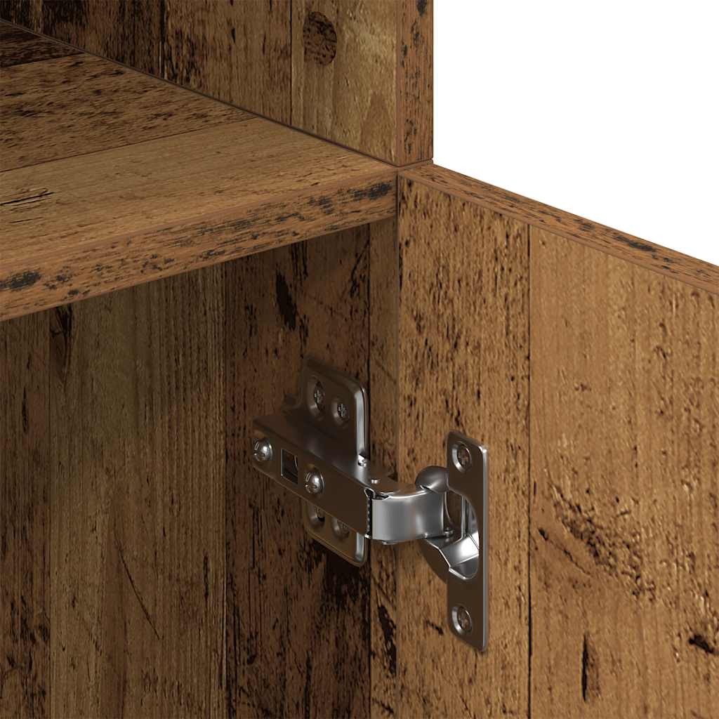 Armadietto Cucina Legno Antico 57x41,5x131,5 cm in Truciolato - homemem39