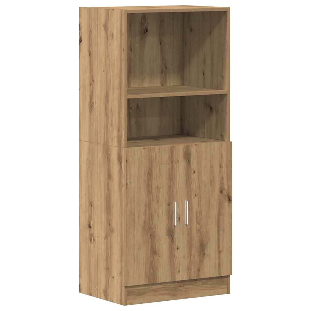 Armadietto Rovere Artigianale 57x41,5x131,5 cm in Truciolato - homemem39