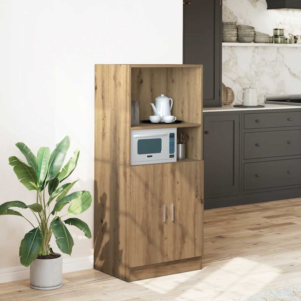 Armadietto Rovere Artigianale 57x41,5x131,5 cm in Truciolato - homemem39
