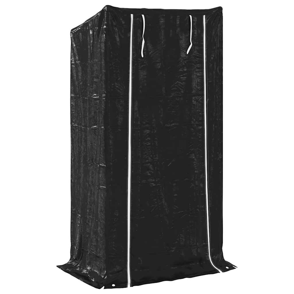 Rastrelliera per Legna con Copertura Antipioggia 100x60x200 cm - homemem39