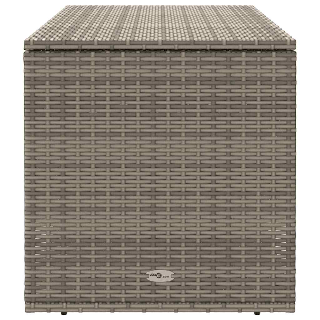 Scatola per Cuscini da Esterno Grigio 100x55x55,5 cm Polyrattan - homemem39