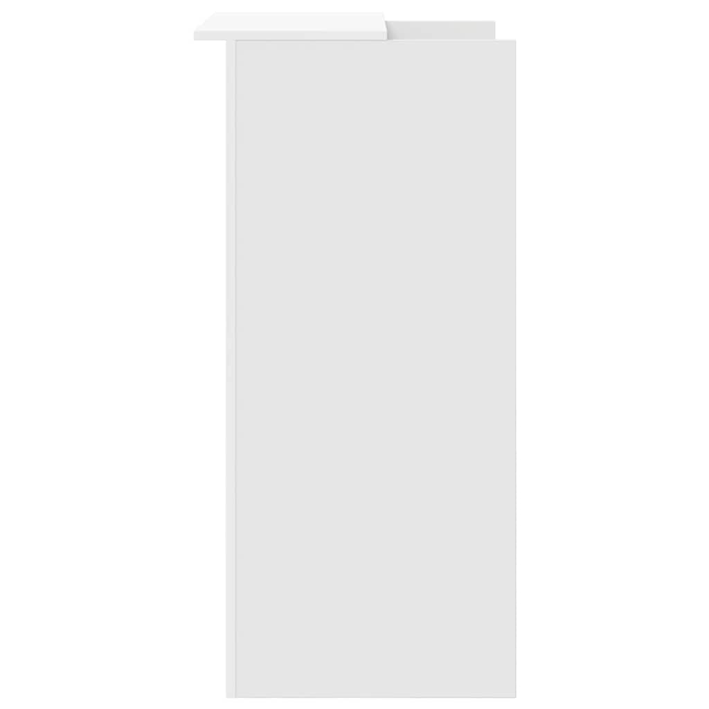 Banco Reception Bianco 55x50x103,5 cm in Legno Multistrato - homemem39