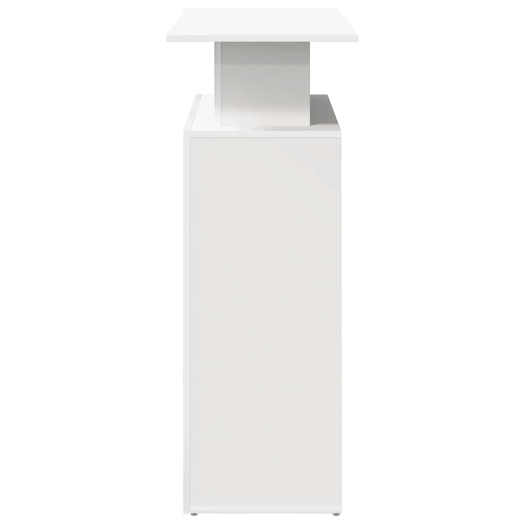 Banco Reception Bianco 100x40x104 cm in Legno Multistrato - homemem39