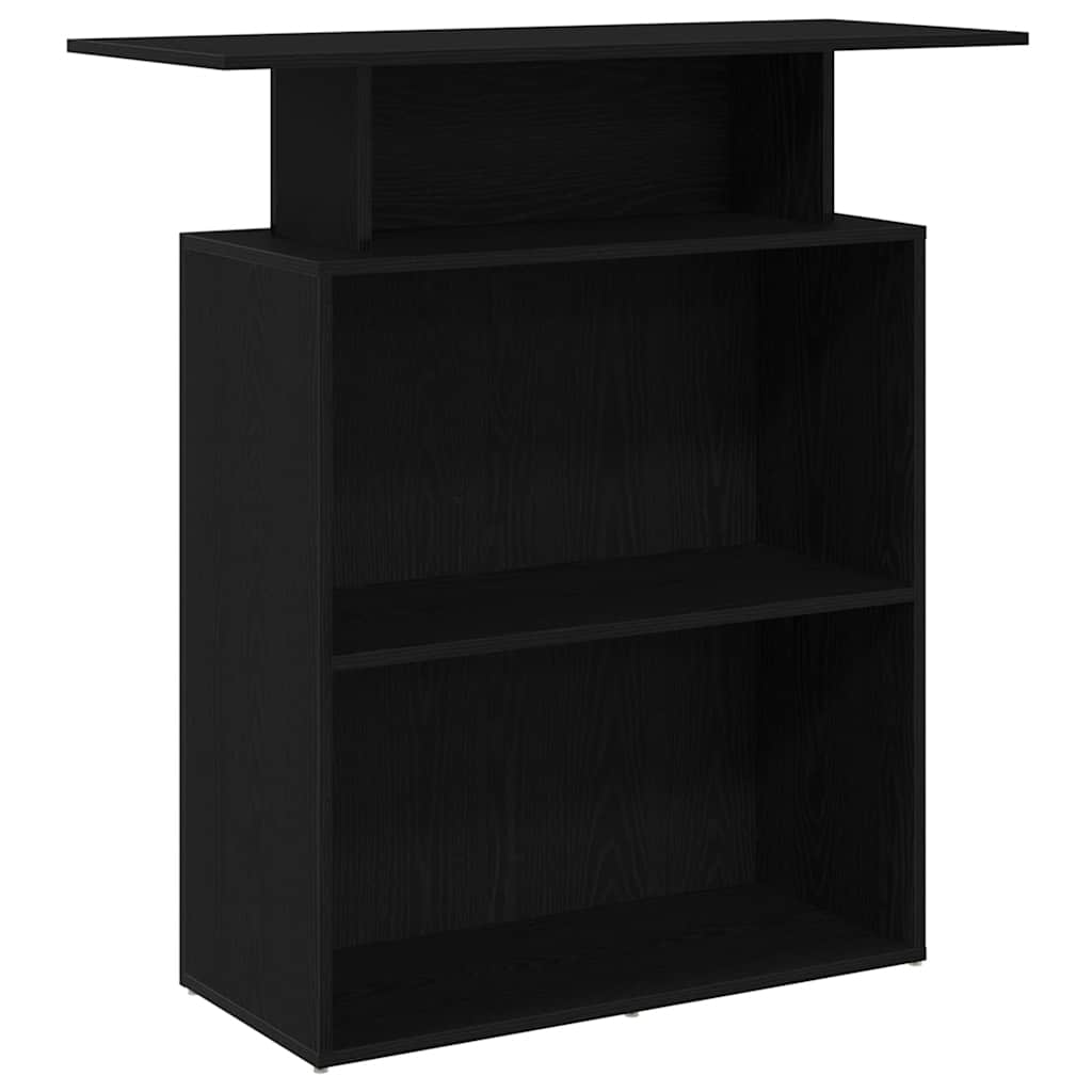 Banco Reception Nero 100x40x104 cm in Legno Multistrato - homemem39